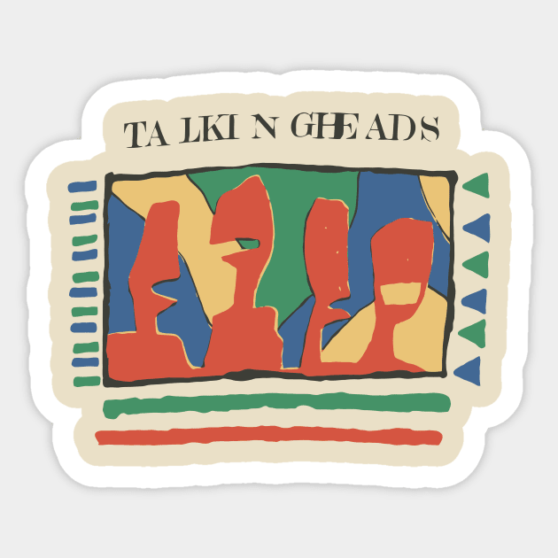 talking heads Sticker by Mr.Skull & Grunge